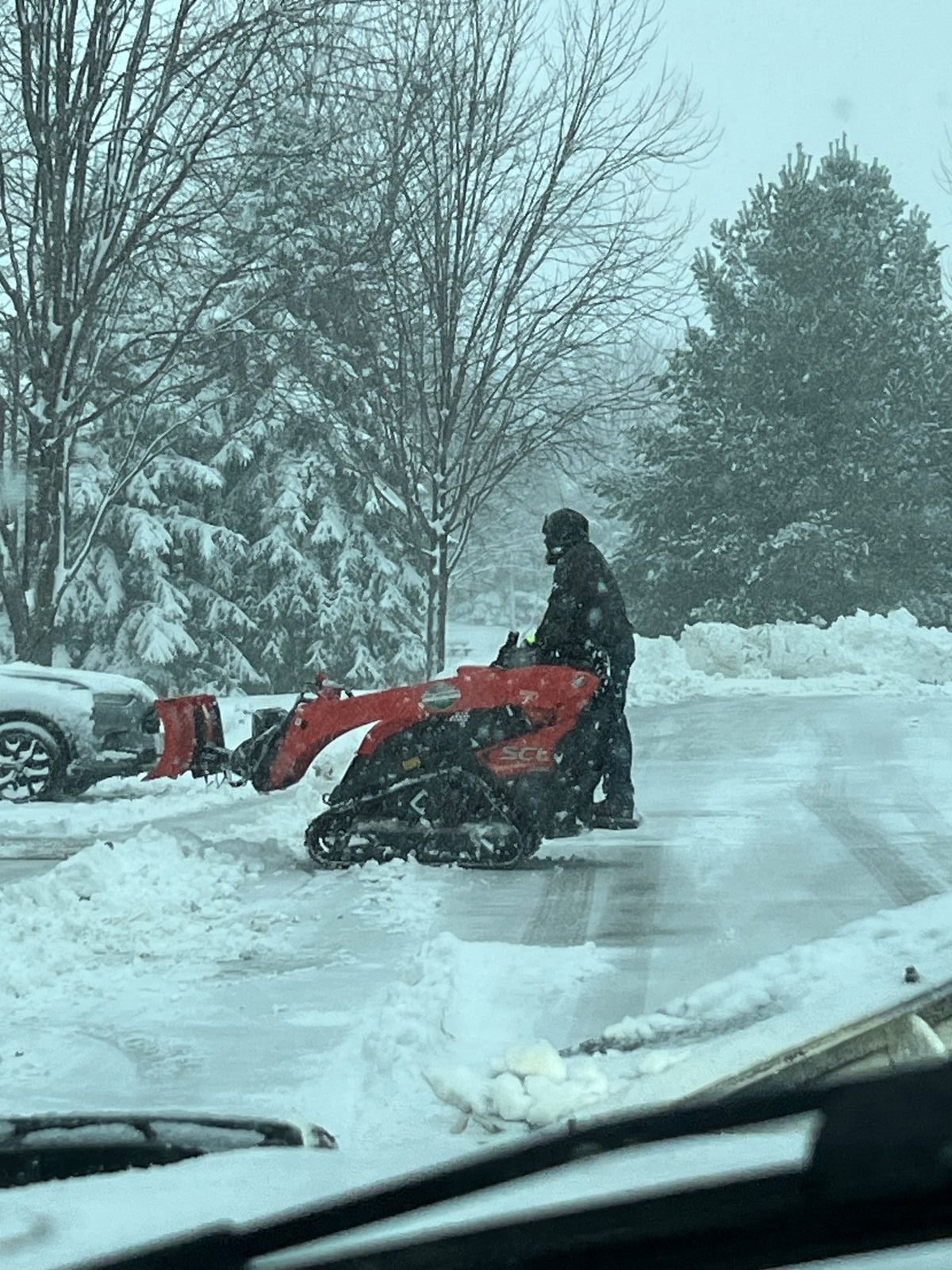 Snow plowing